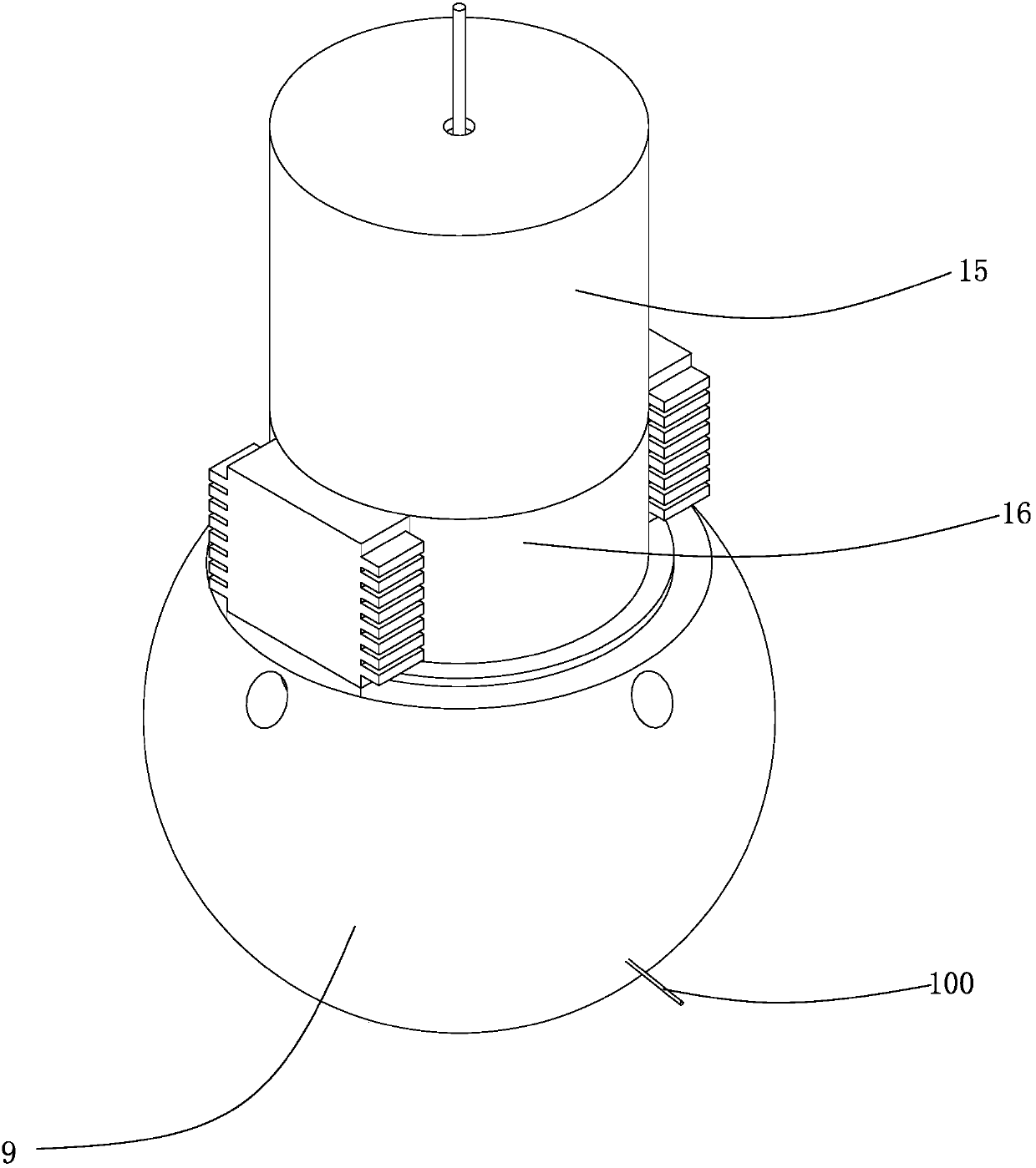 Three-dimensional laser scanning head