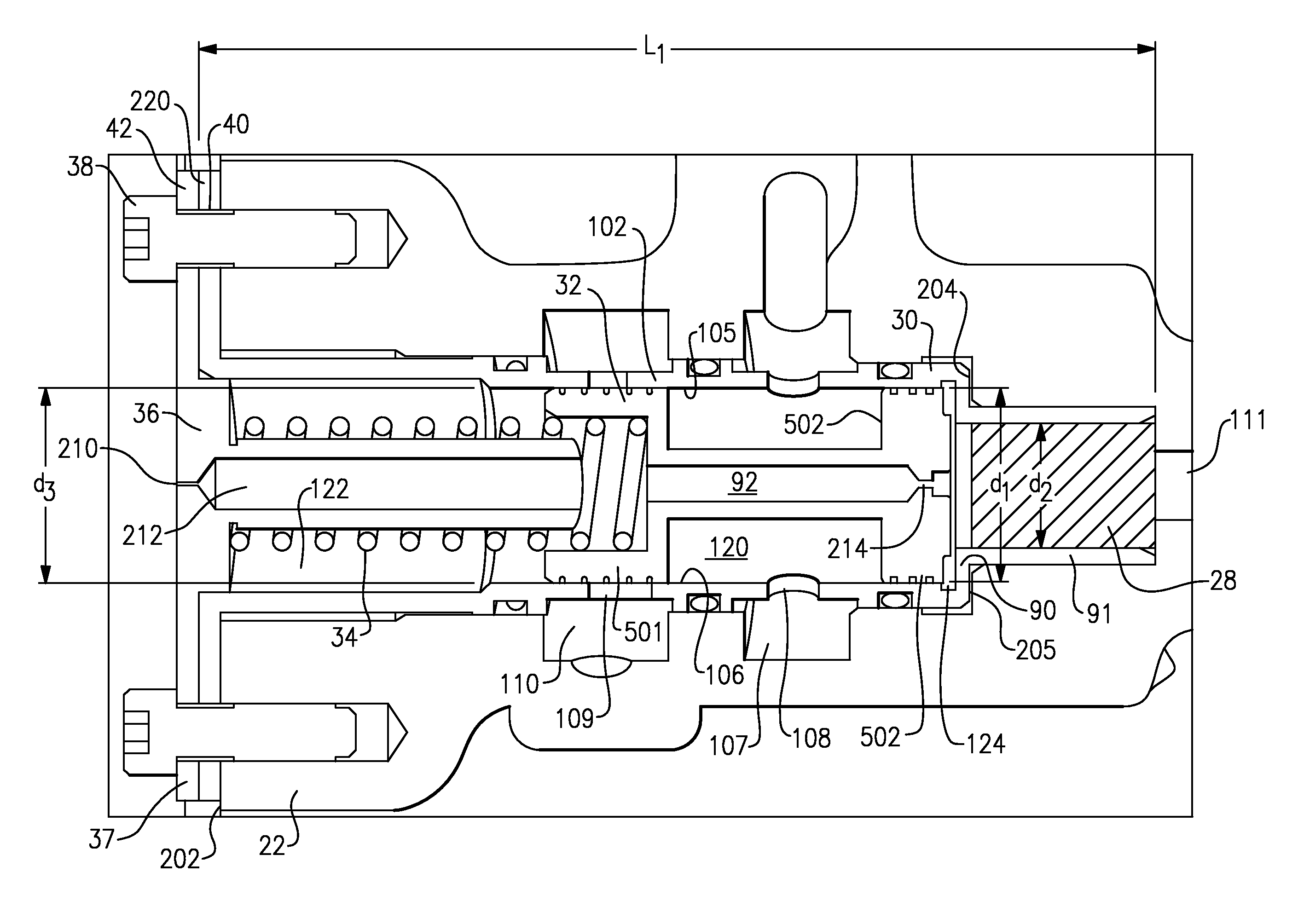 Oil pressure regulating valve for generator applications