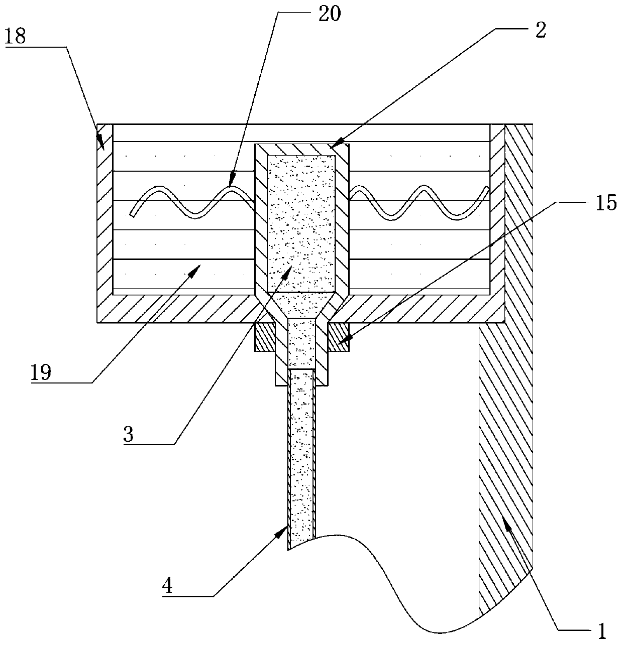 Perineum humid heat compress device for puerpera undergoing childbirth