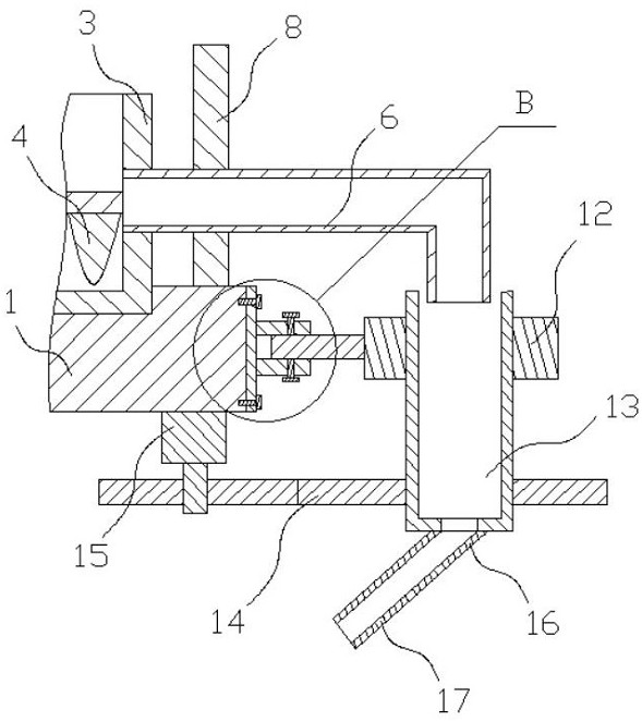 A mortar feeder with mixing and water inlet