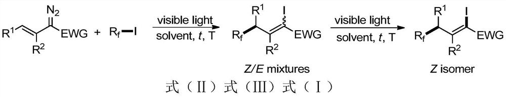 A 1-iodo-3-perfluoroalkyl olefin compound and its preparation method