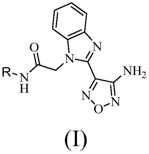 Compound with benzimidazole structure and preparation method and application thereof