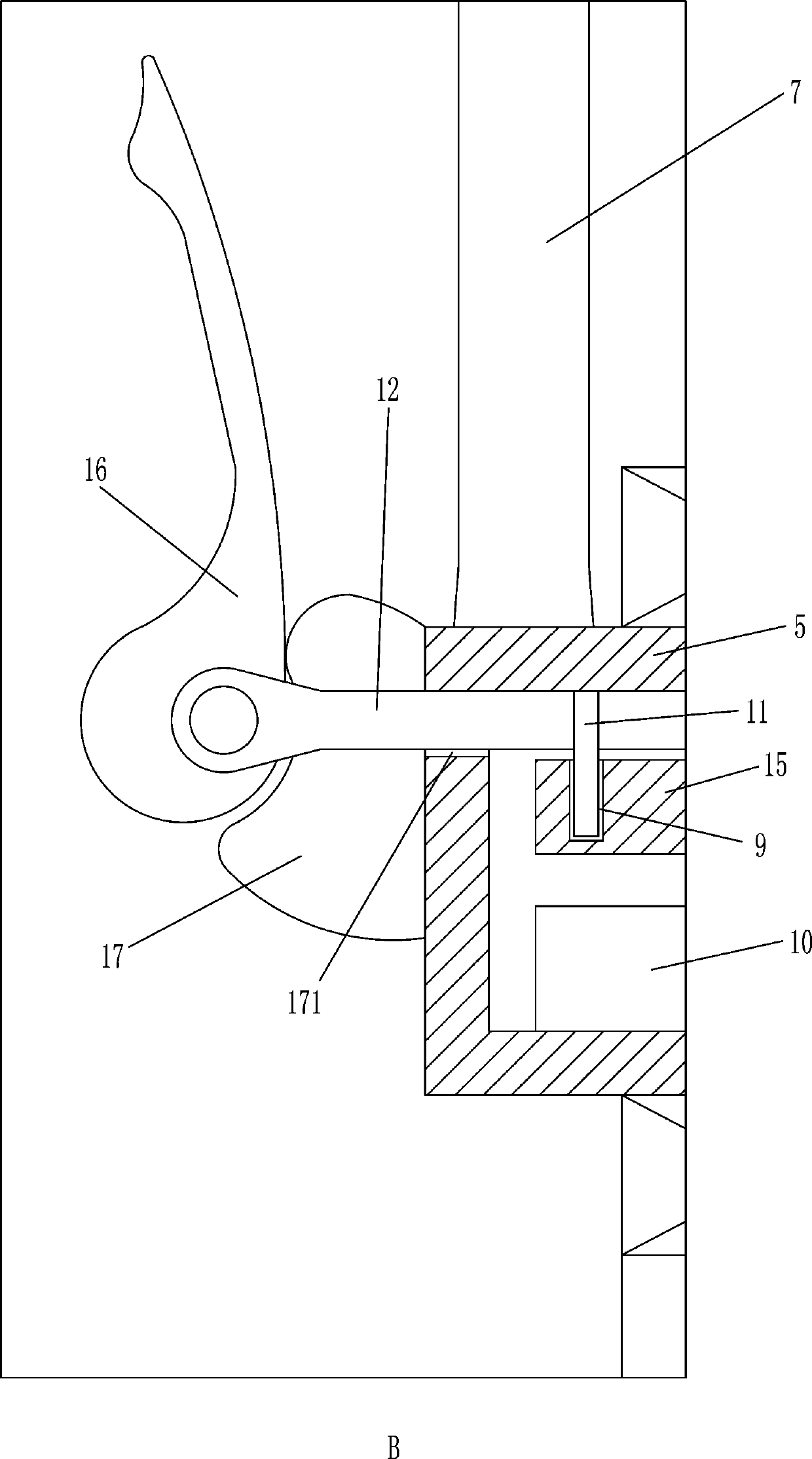 Manual cloth winding machine