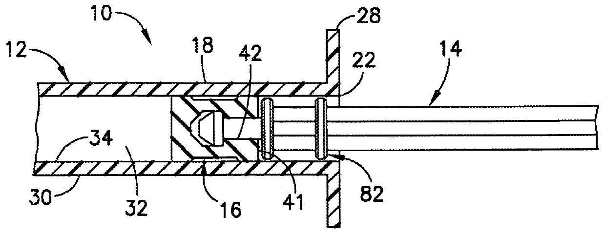 Syringe and plunger rod with stopper guide