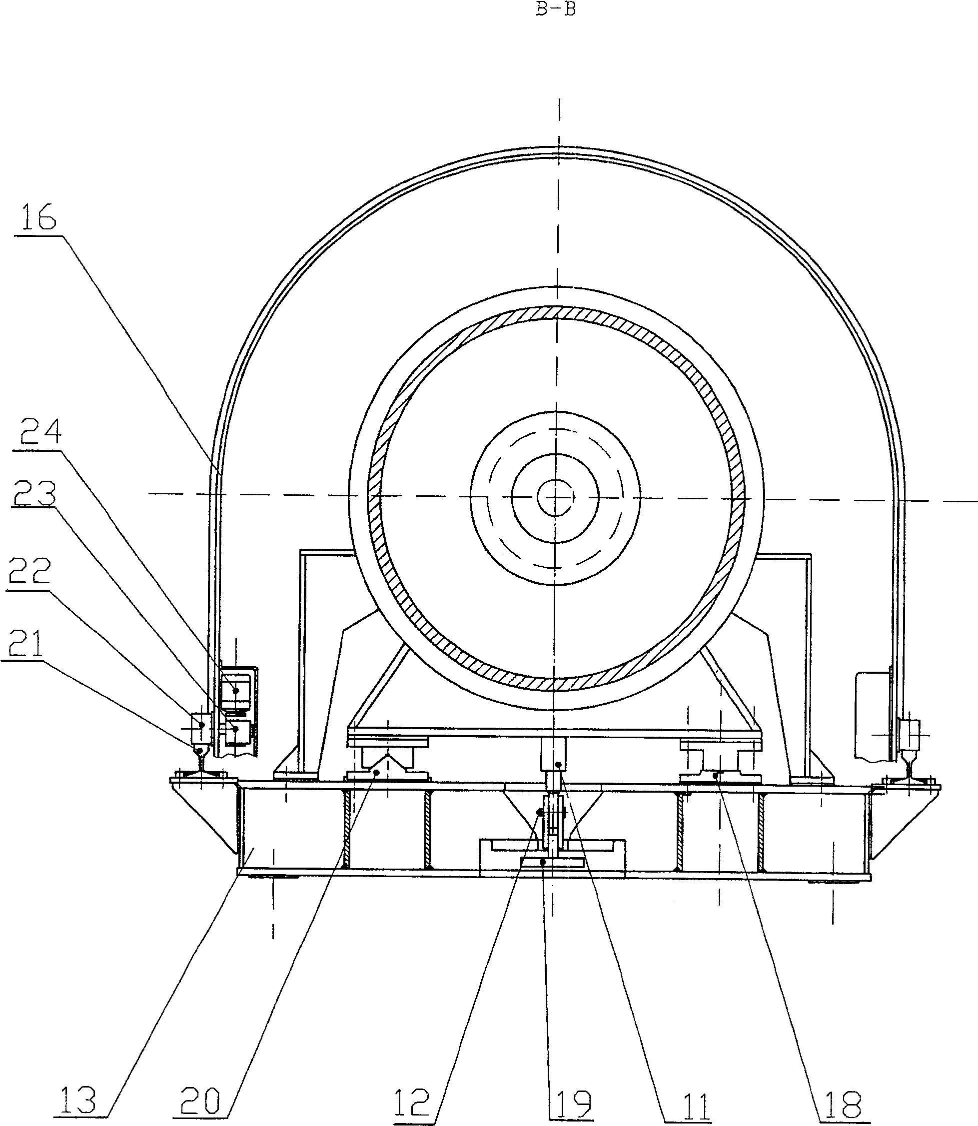 Centrifugal casting machine set