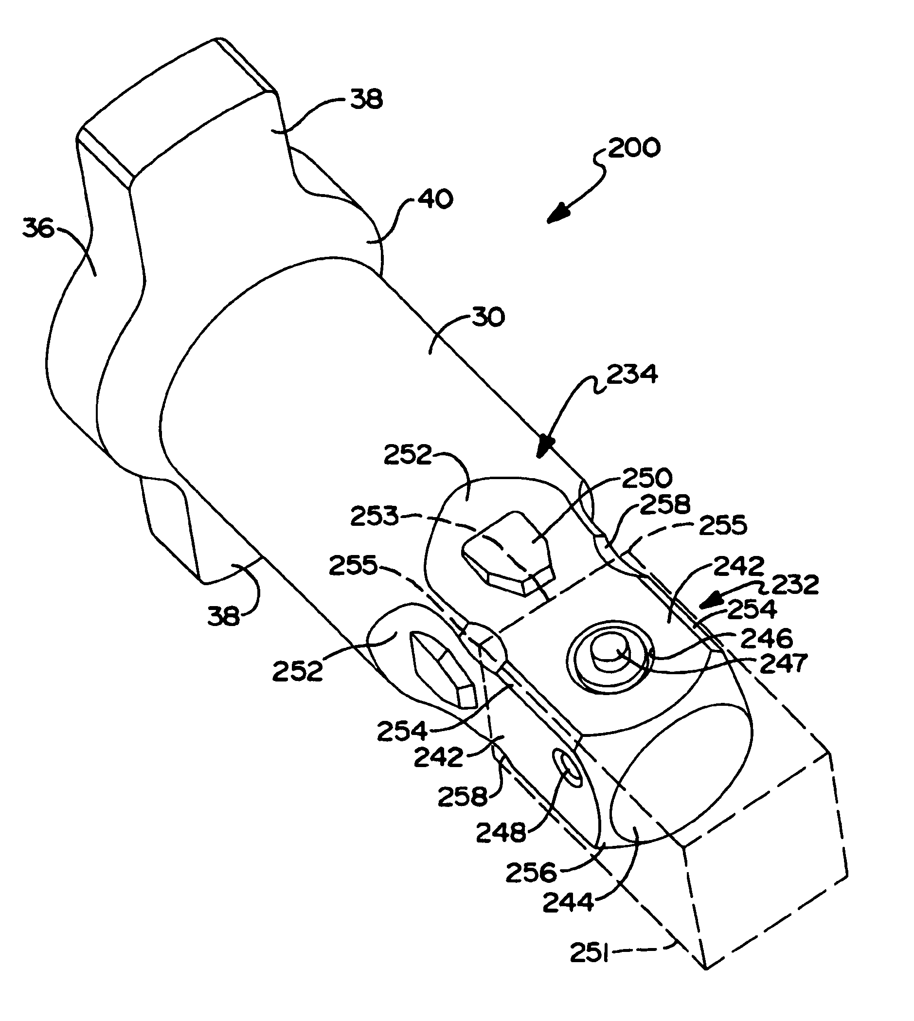 Impact wrench having an improved anvil to square driver transition