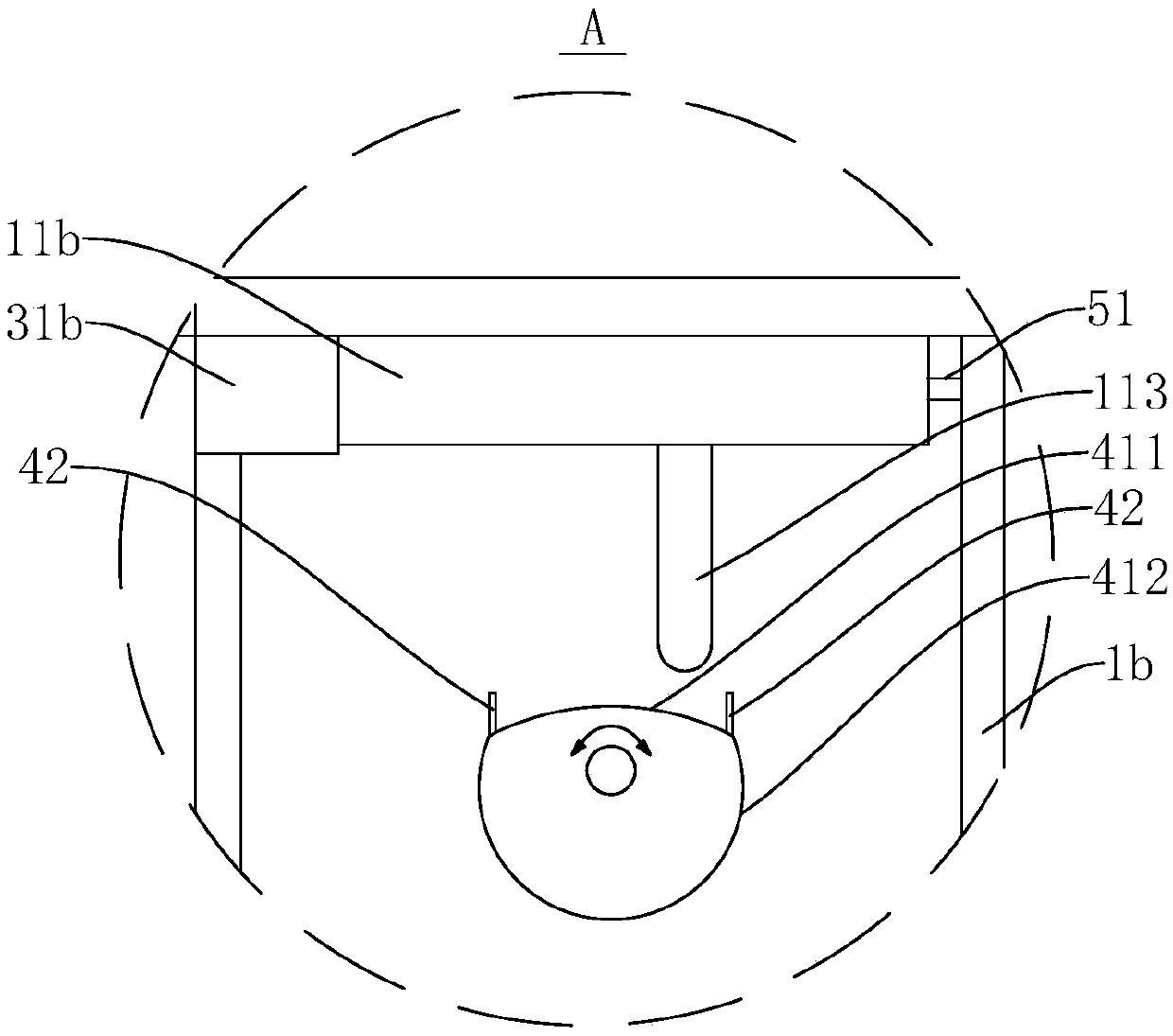 Turnout and track beam system with same