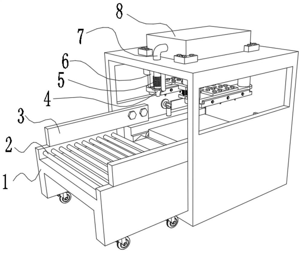 Airtightness detection device for new energy battery shell