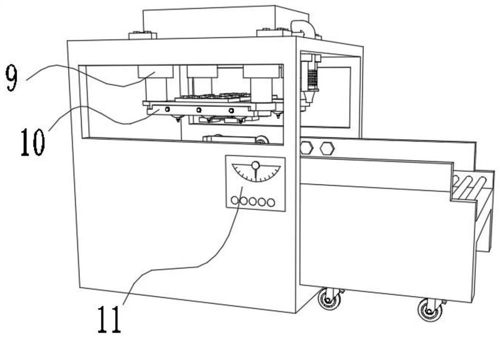 Airtightness detection device for new energy battery shell