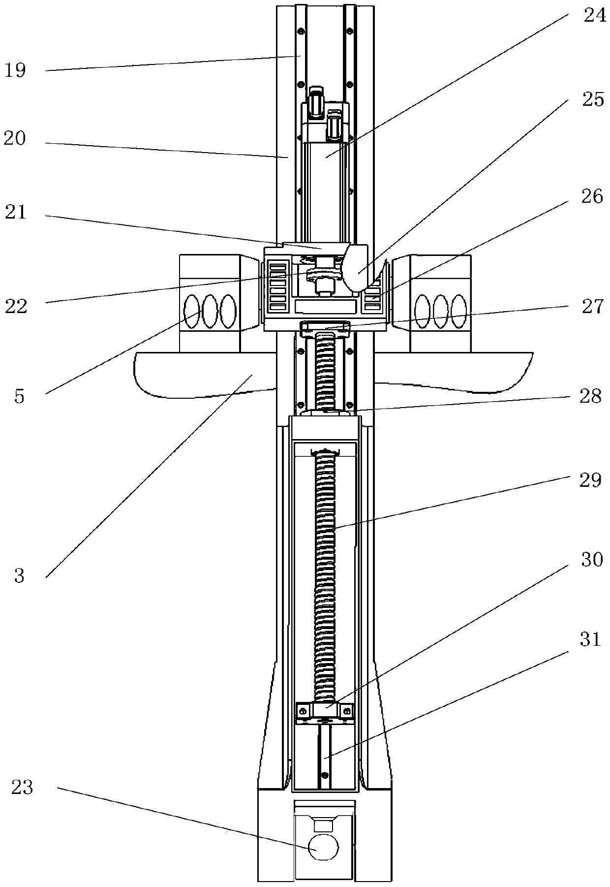 Five-degree-of-freedom hybrid robot based on 2R1T parallel mechanism