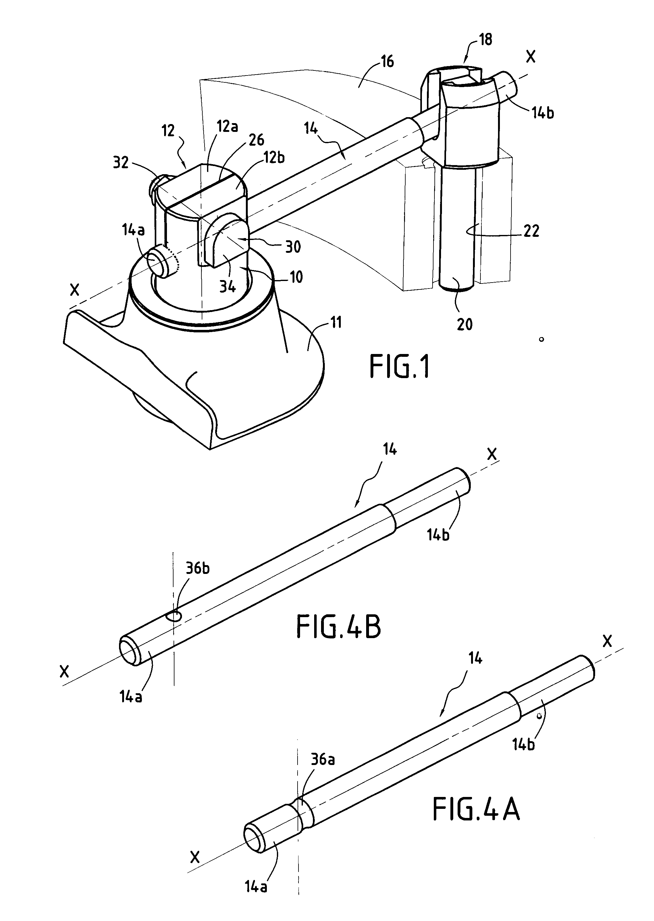 Cylindrical-rod device for controlling a variable-pitch vane of a turbomachine