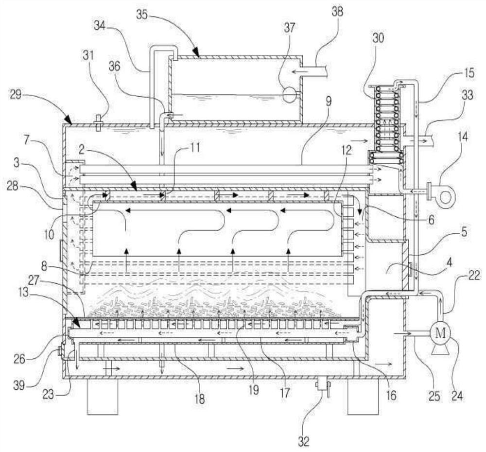 Wood pellet multifunctional boiler capable of forced exhaust gas exhaust