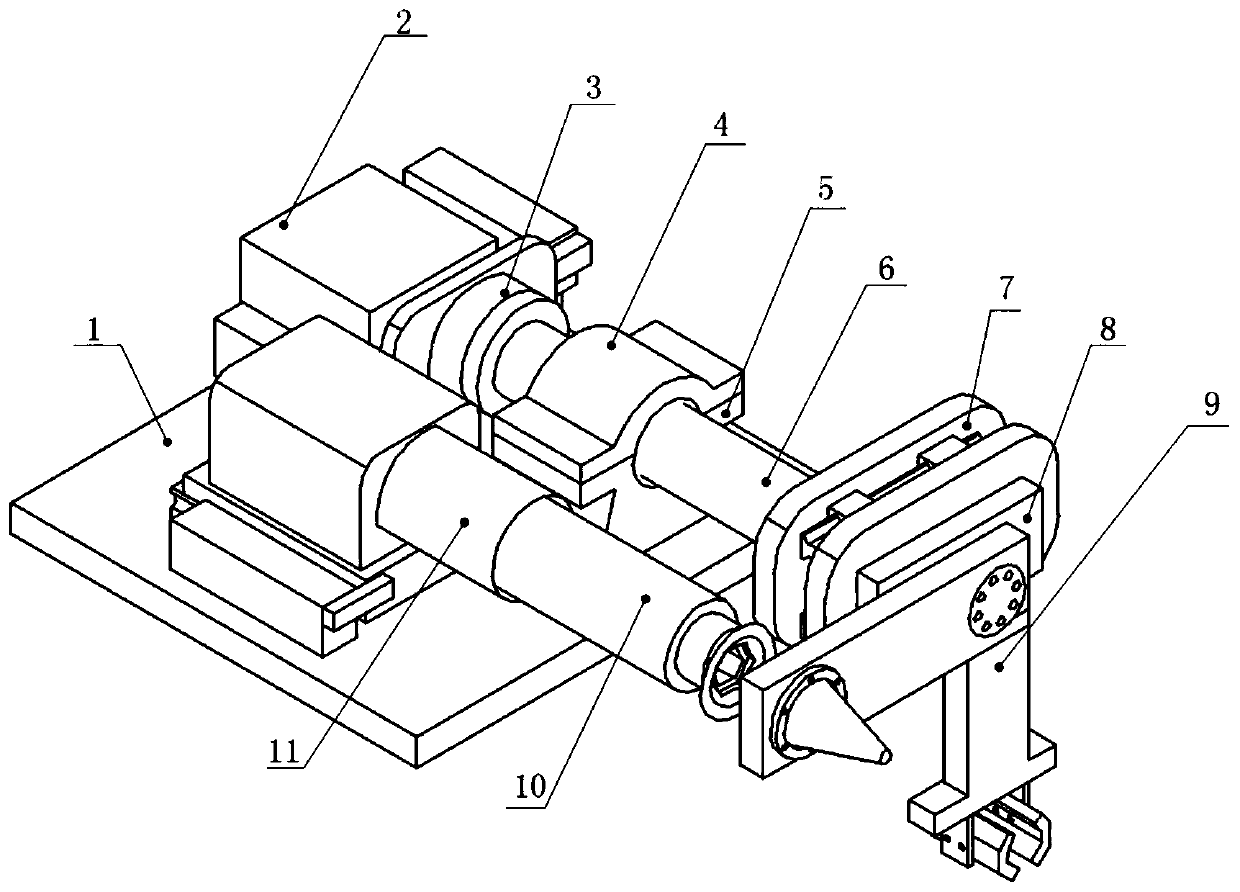 A bolt tightening system capable of accurately positioning the axis of a screw hole