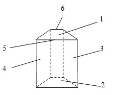 Tetragonal prismatic light wave band hidden device constructed by utilizing anisotropic medium