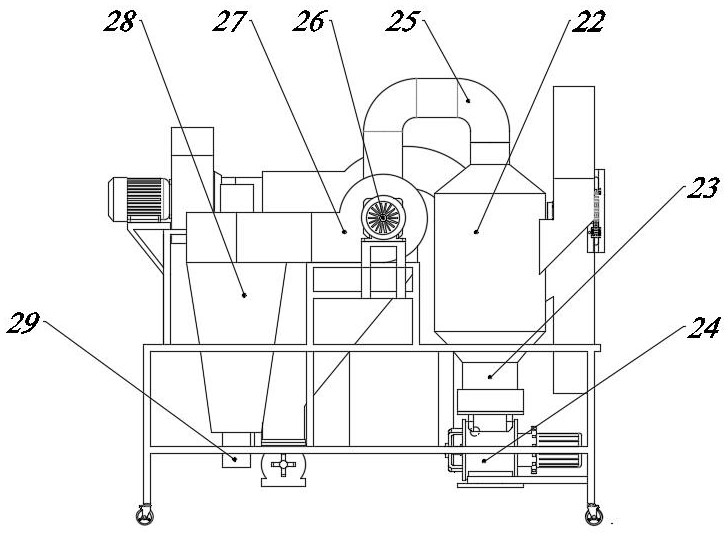 Automatic walnut shell and kernel mixture airflow sorting machine