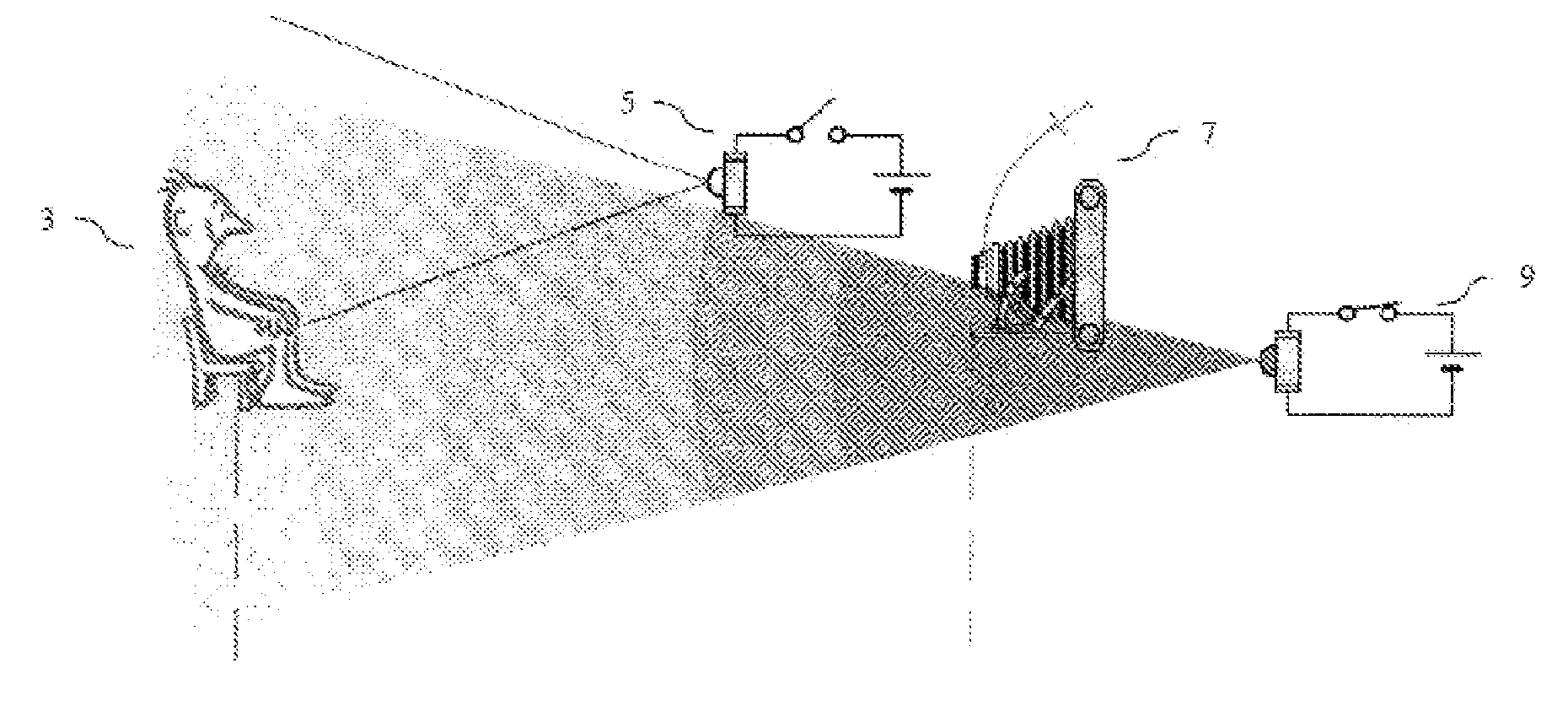 Divergence ratio distance mapping camera