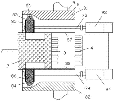 Circuit board plugging assembly with cylindrical contact pin group