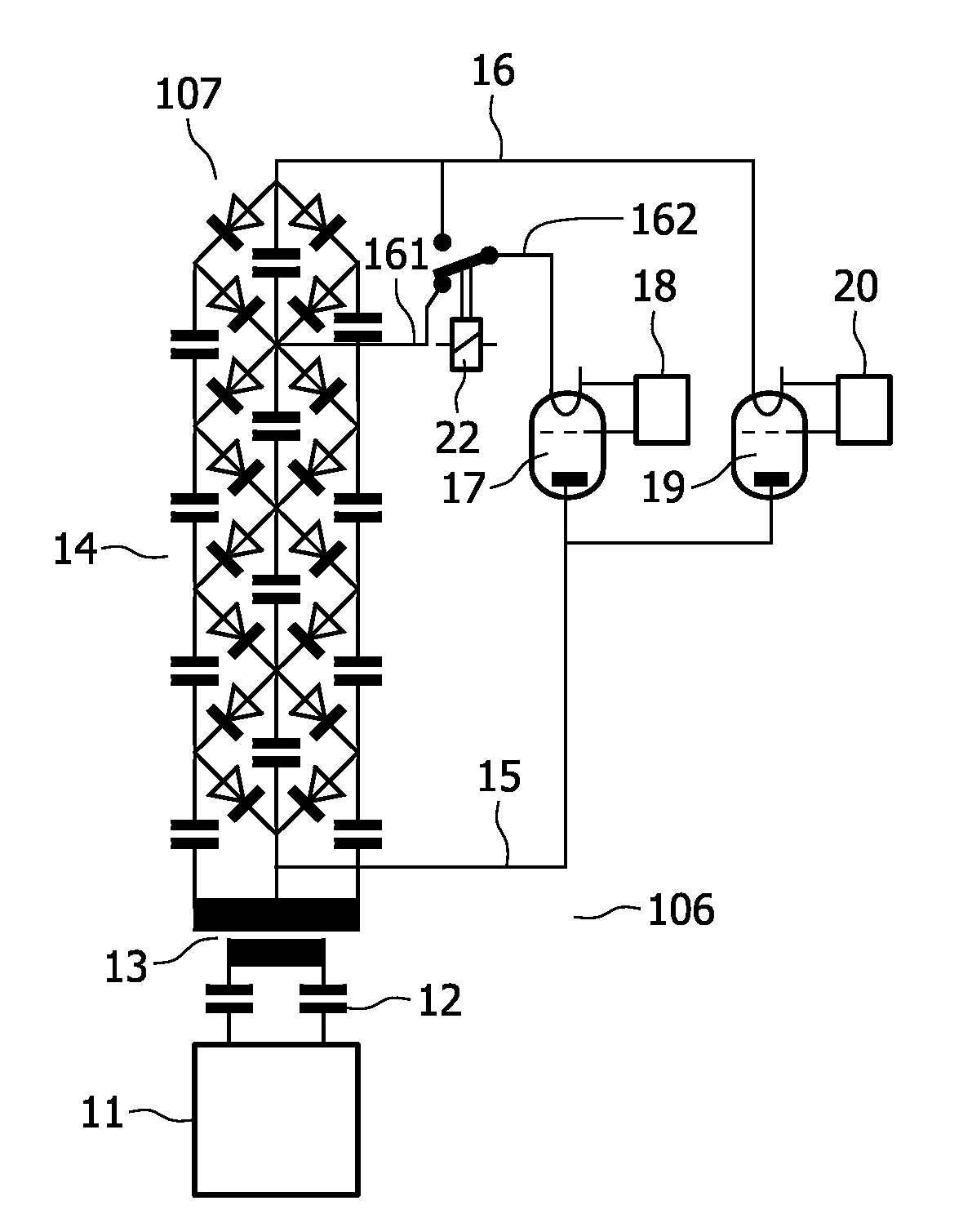 Power supply for an X-ray generator system