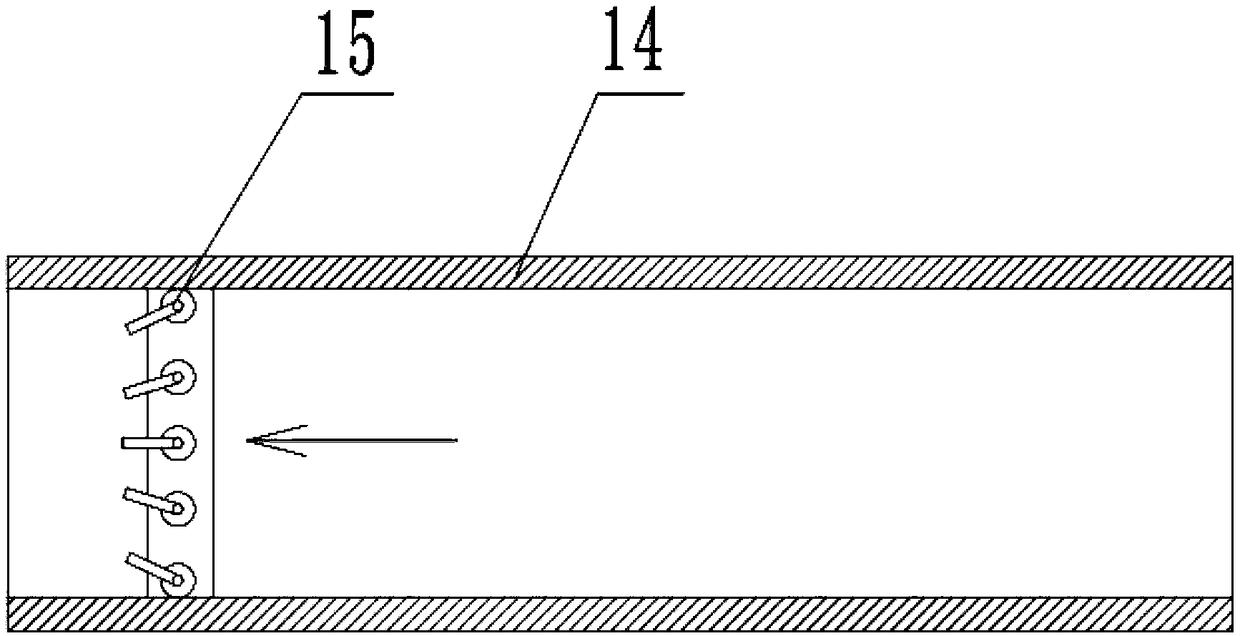 Agricultural straw treatment pneumatic conveying return-to-field device