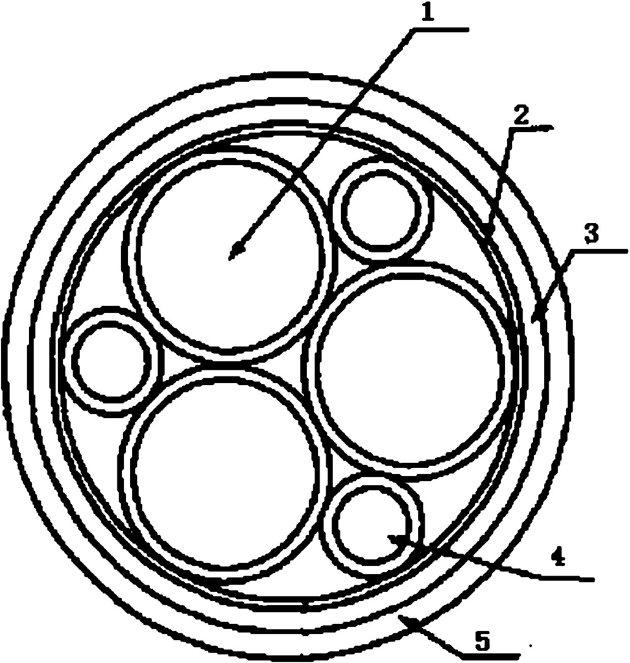 High-strength anti-interference variable-frequency cable