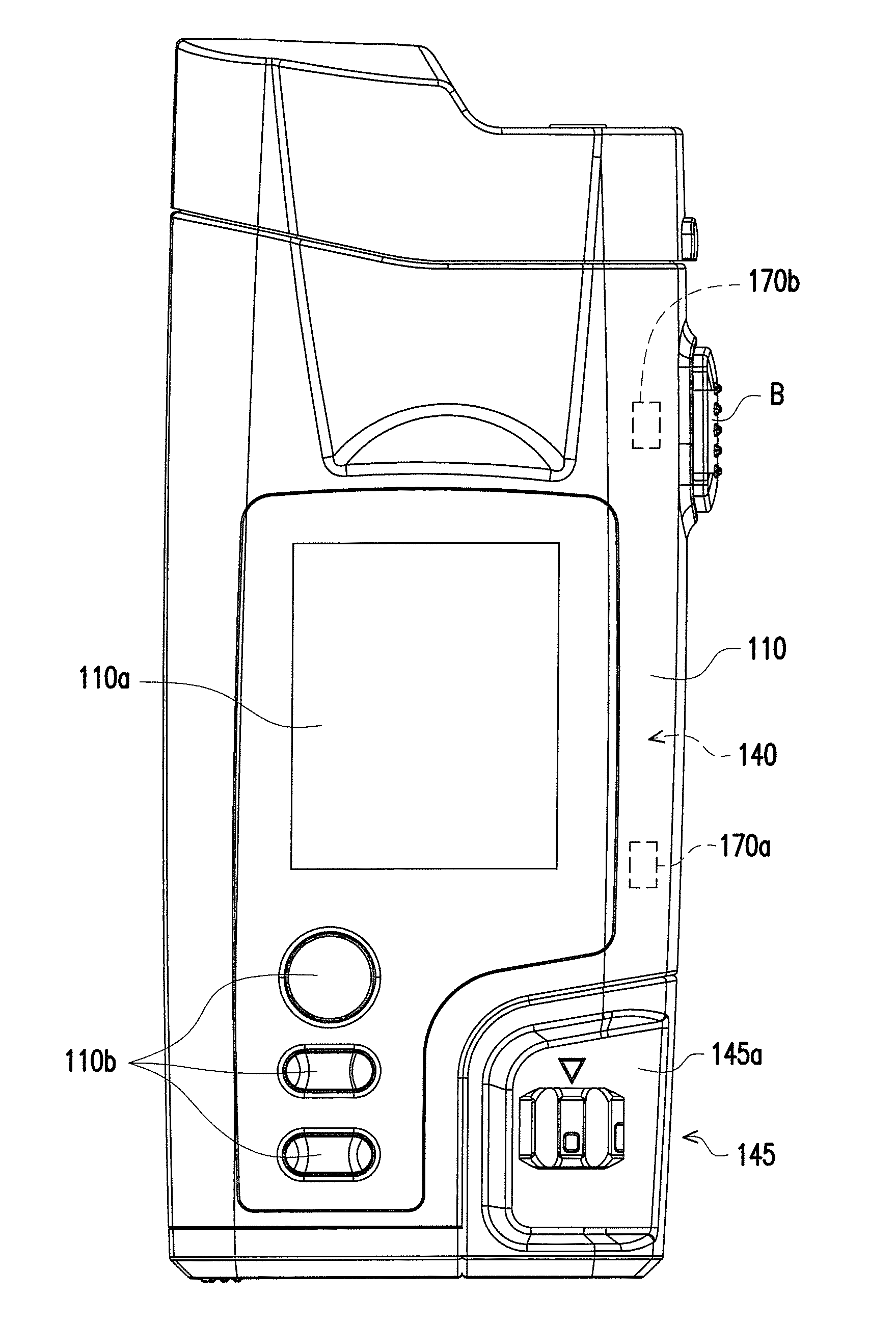 Glucose test device