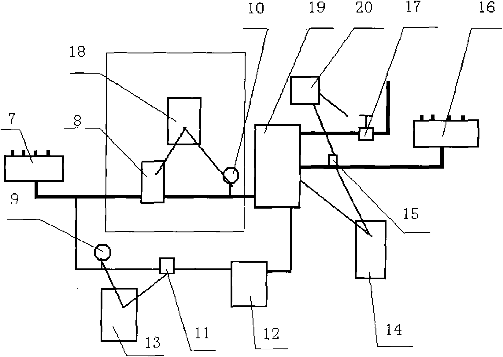 Electricity-saving system of circulating pump in central air conditioner