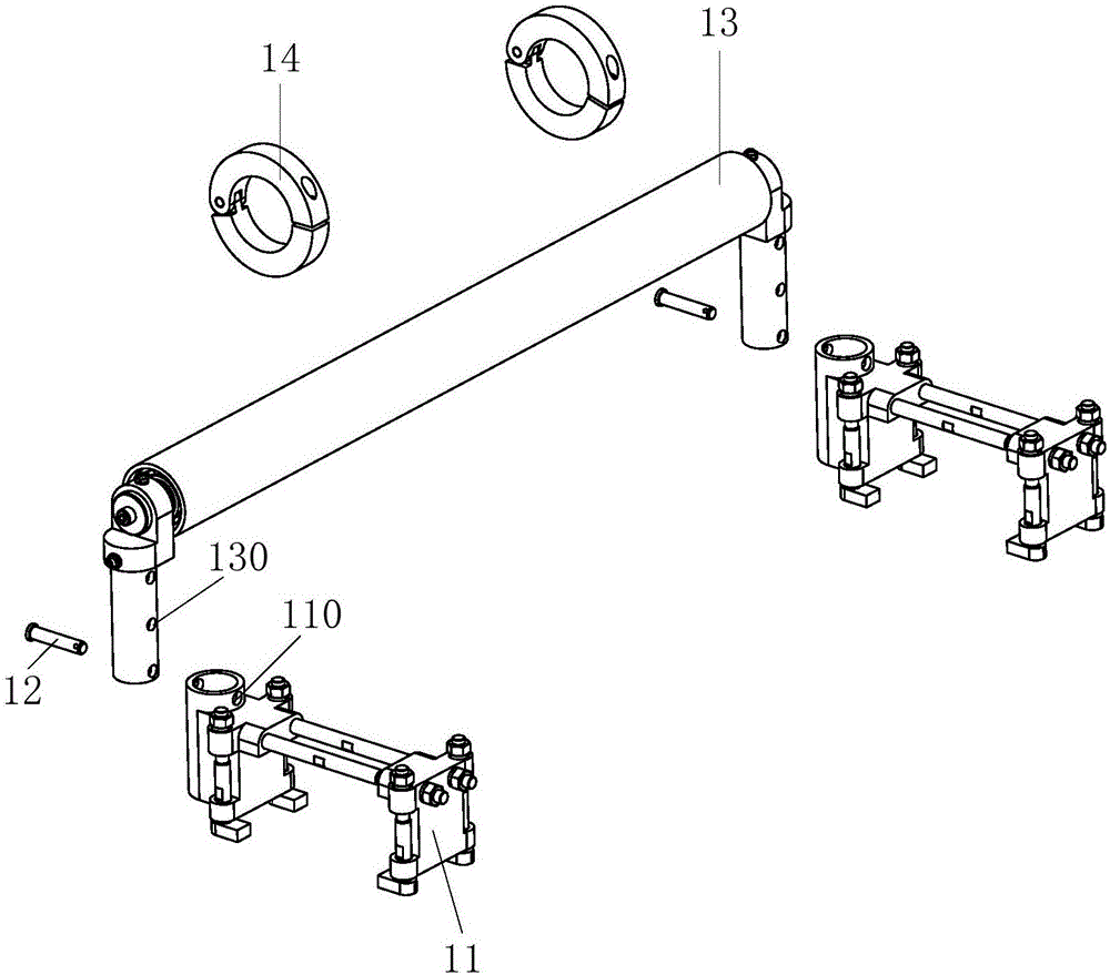 Detachable highway steel bridge carrying and erecting vehicle for cross beam installation