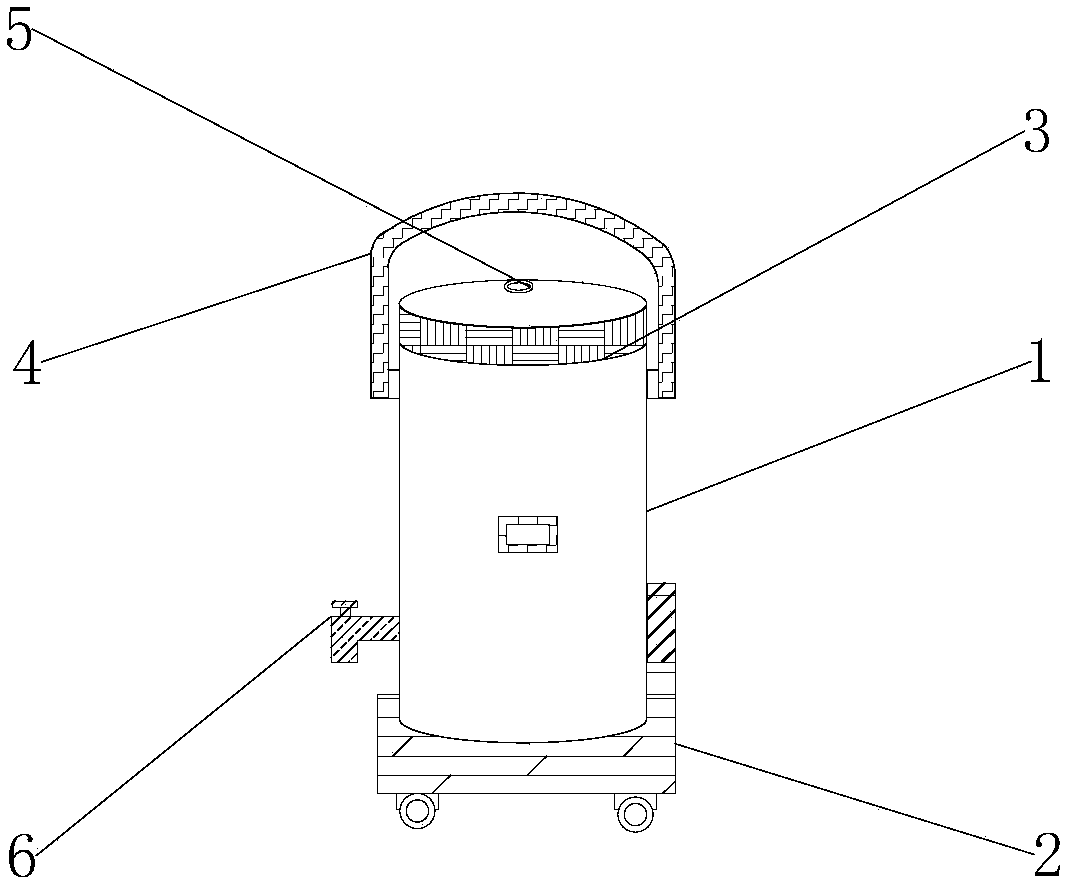 Multifunctional lubricating oil storage barrel