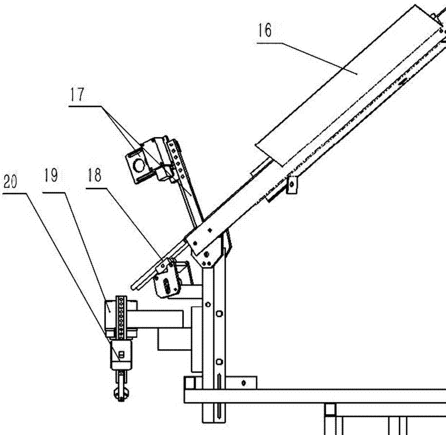 Material delivering robot with visual detecting function