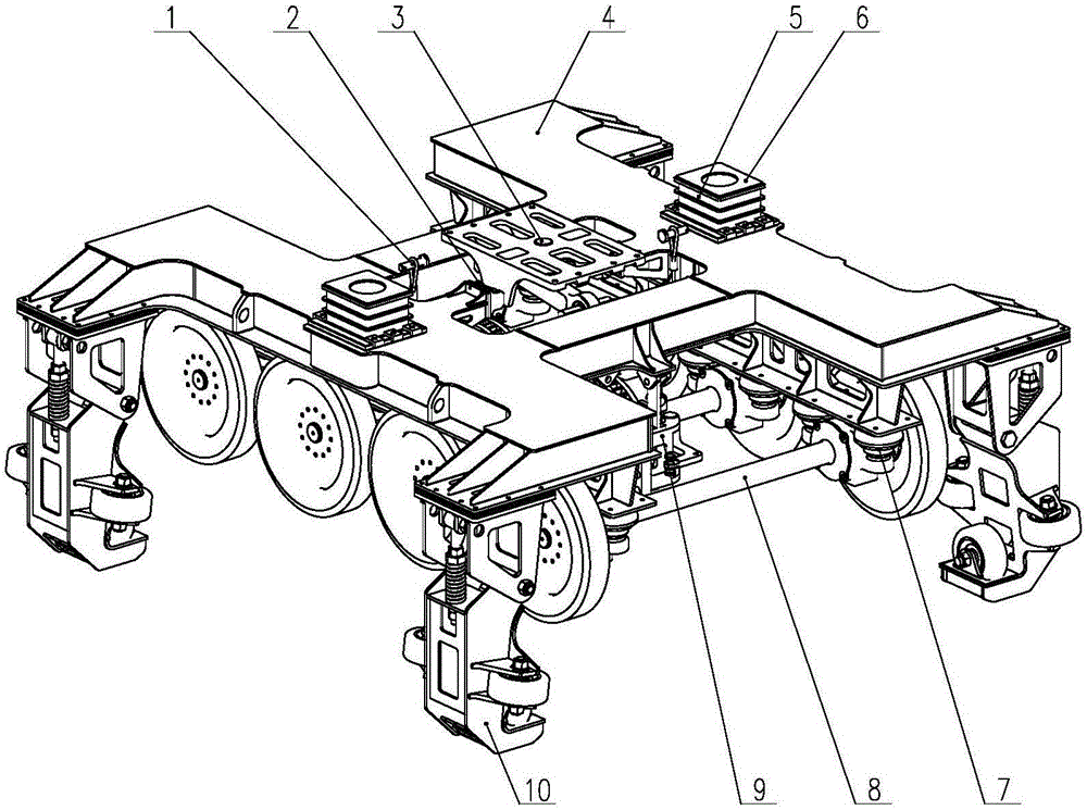 Magnetic levitation railway vehicle and bogie thereof