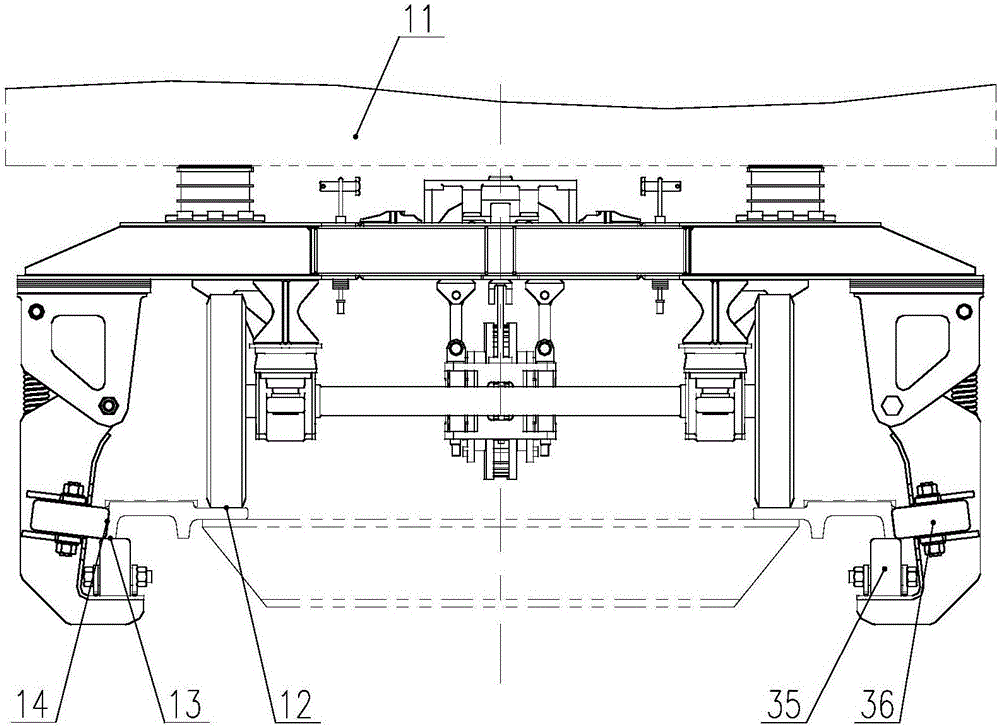 Magnetic levitation railway vehicle and bogie thereof