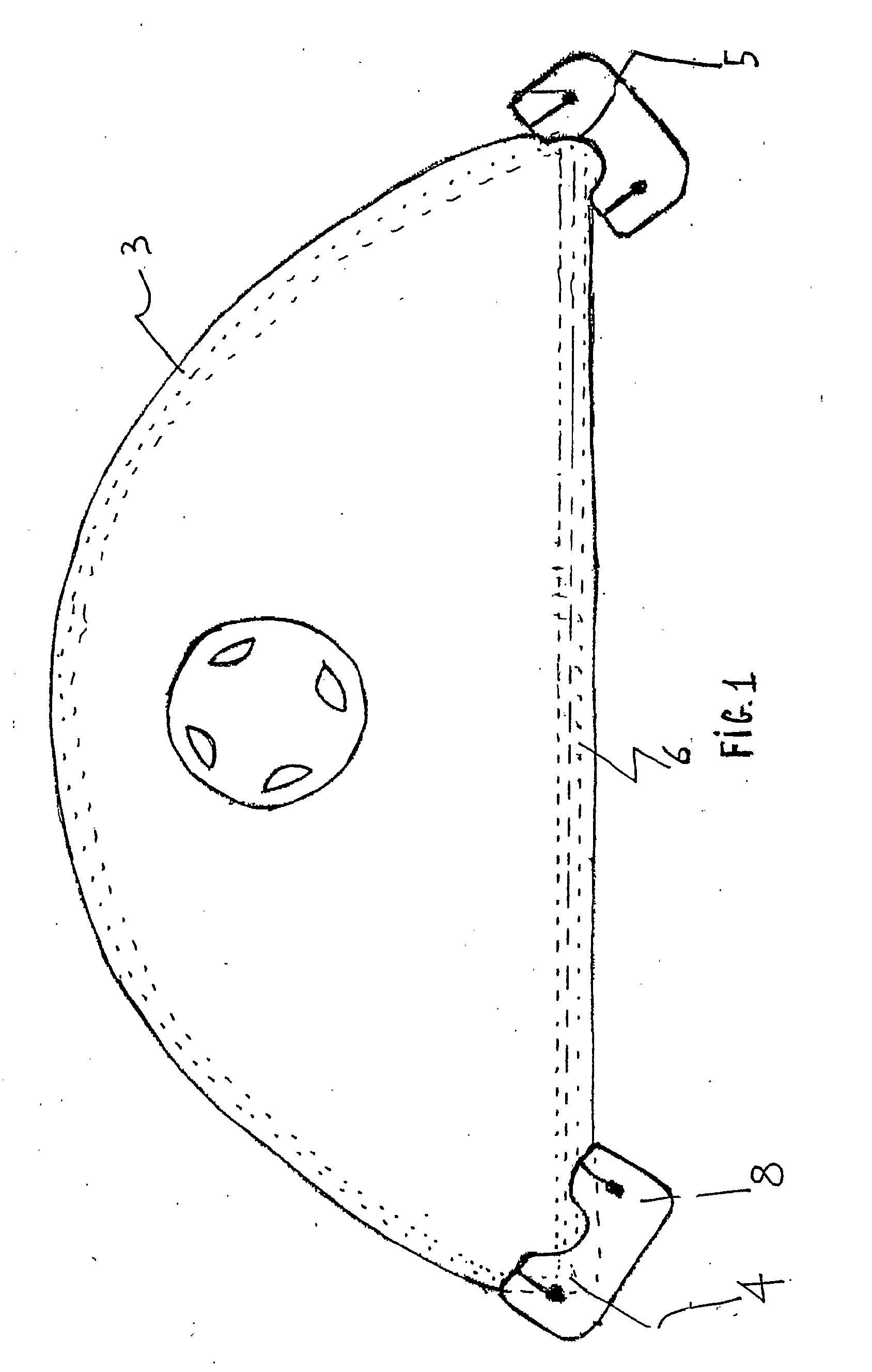 Protective mask against biological agents made of two parts