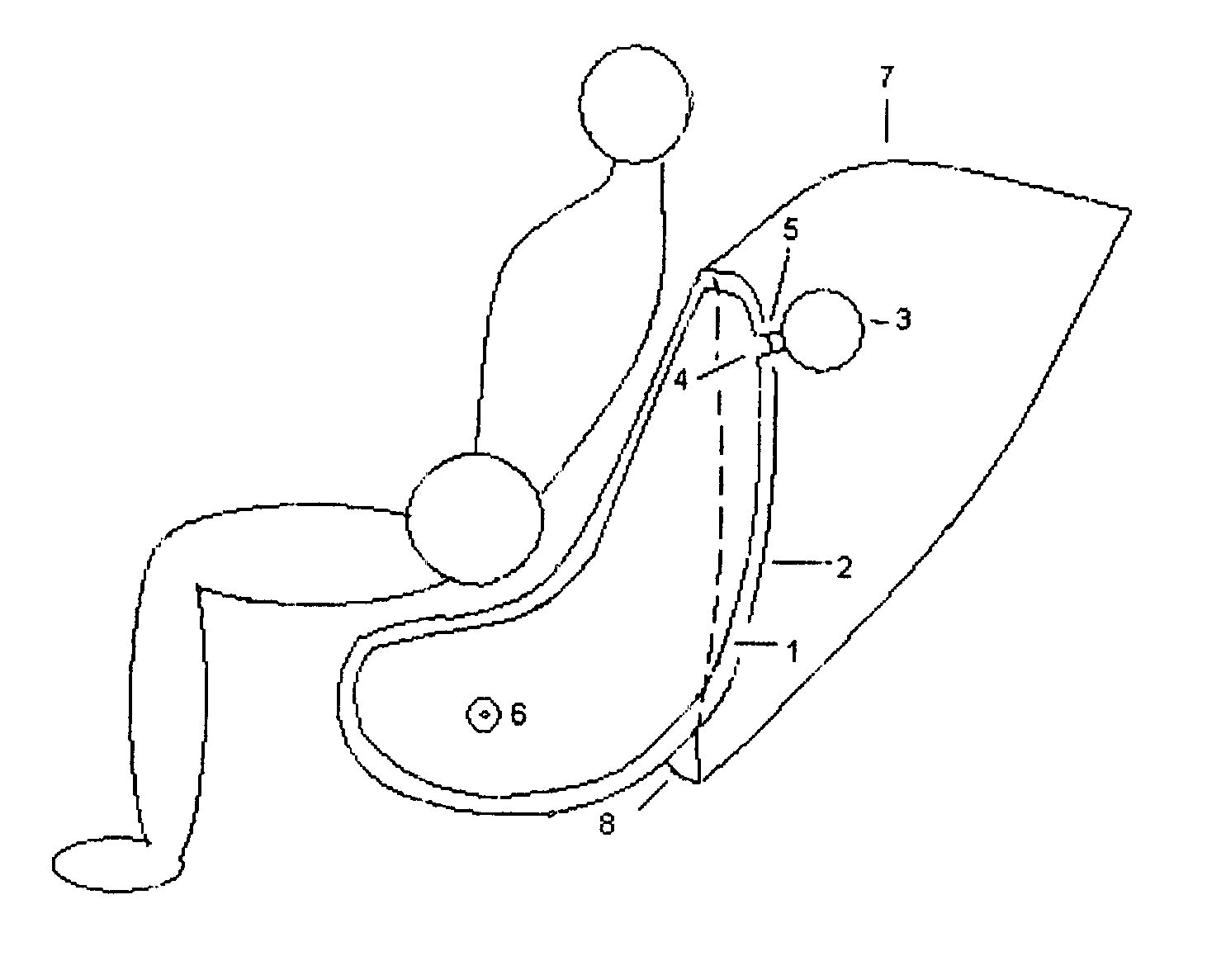 Inflatable airbag spinal protector for paraglider pilots