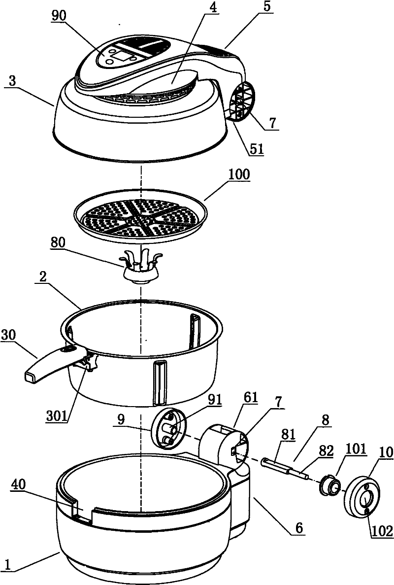 Full-automatic cooking processor