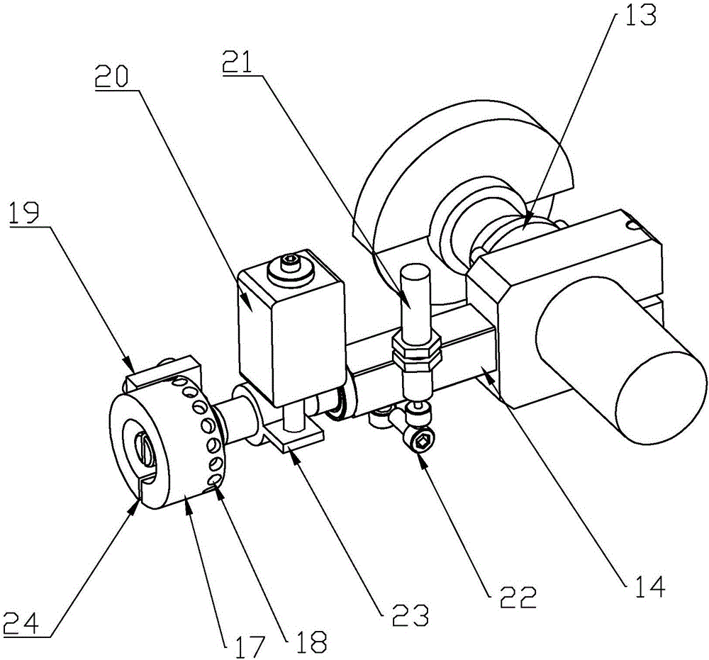 Toothed rack angle lapping machine