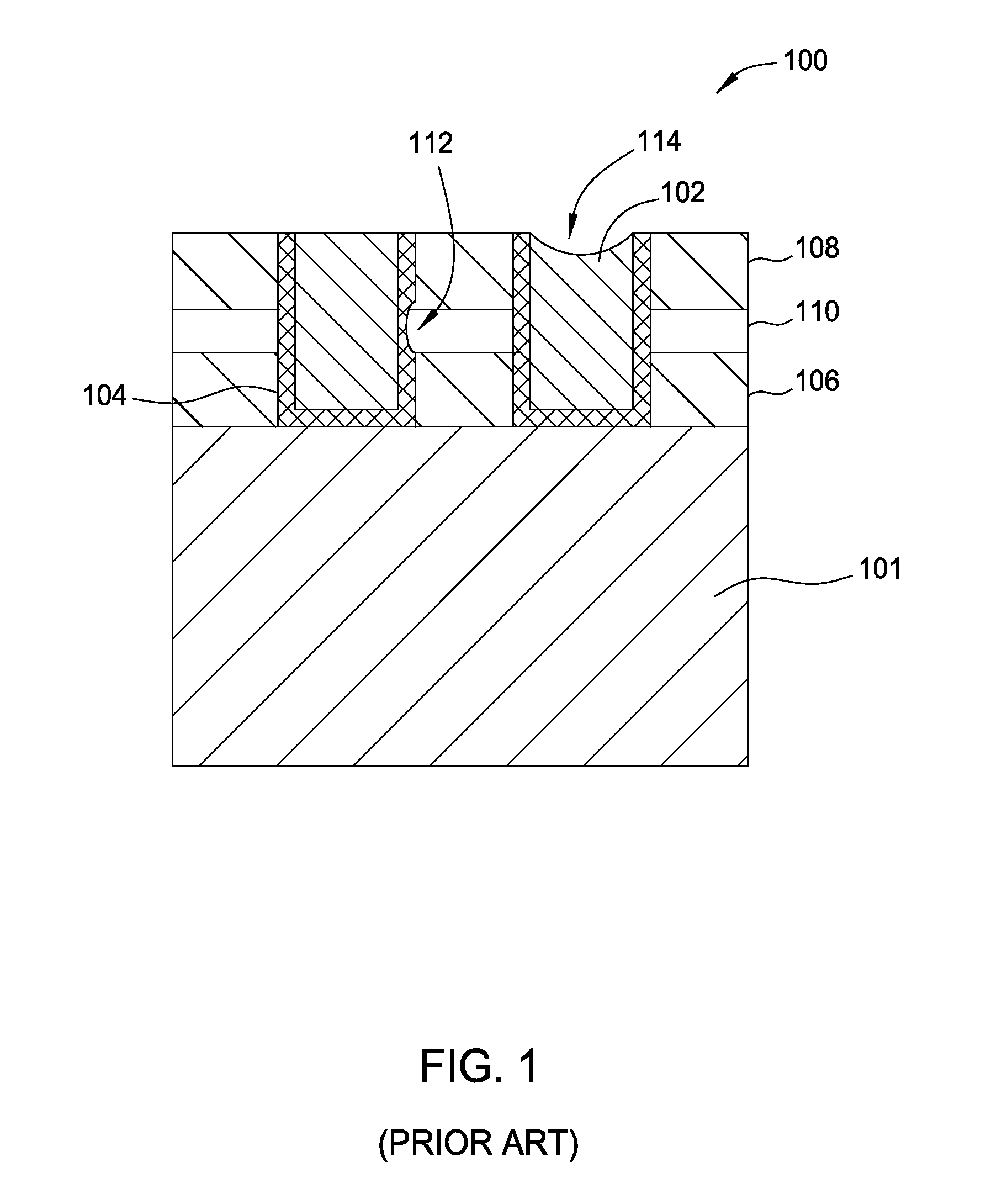 Air gap structure integration using a processing system