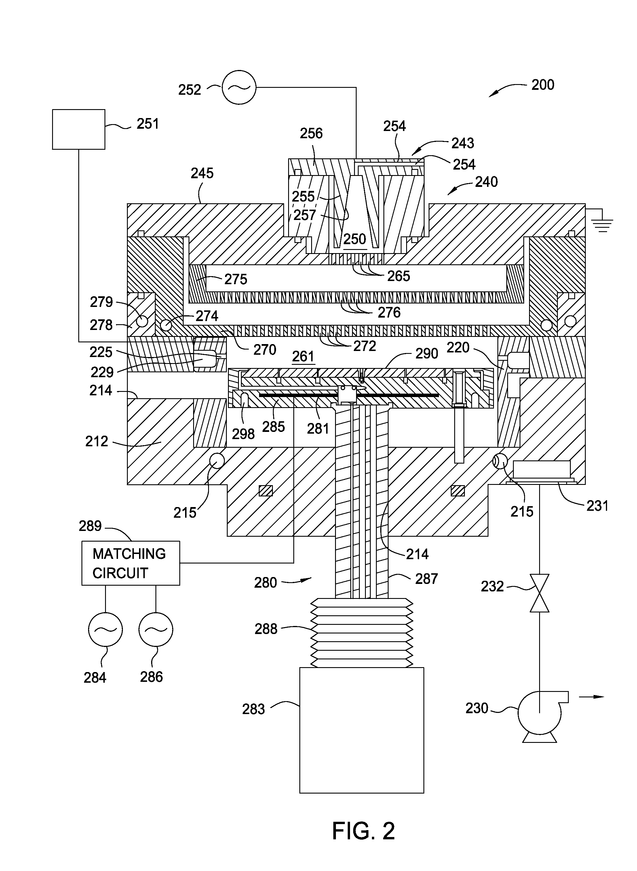 Air gap structure integration using a processing system