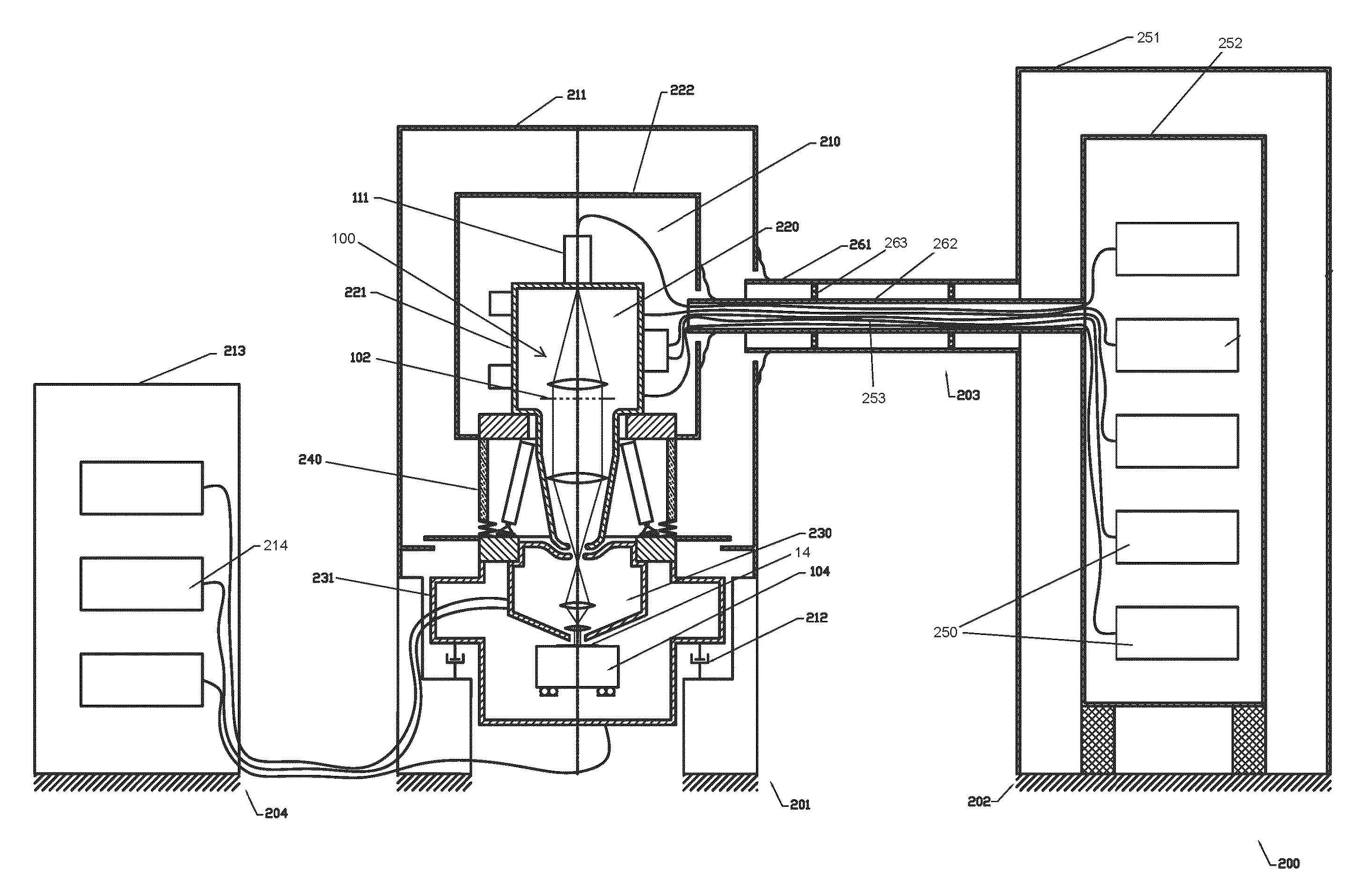 High-voltage insulation device for charged-particle optical apparatus