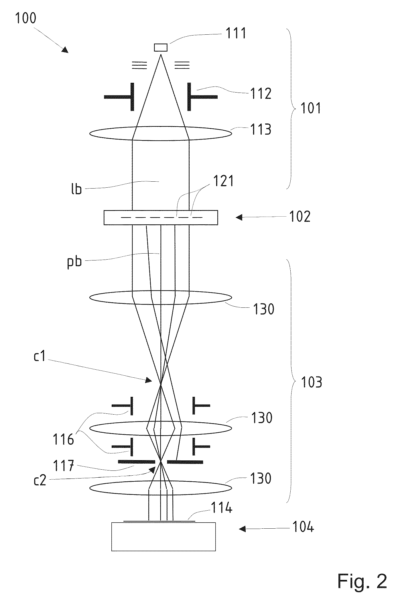 High-voltage insulation device for charged-particle optical apparatus