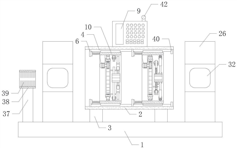 An automatic monitoring and control device for steel strand wire width