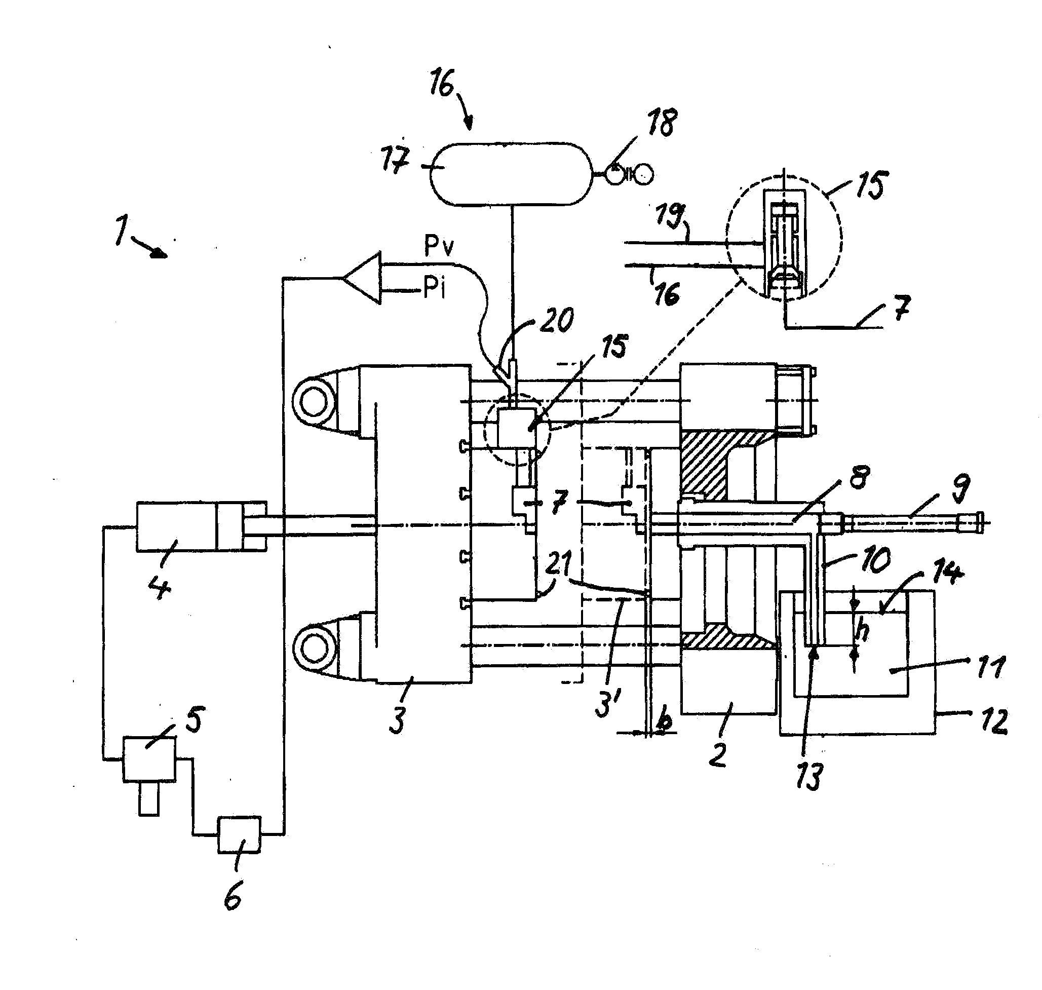 Vacuum die-casting machine