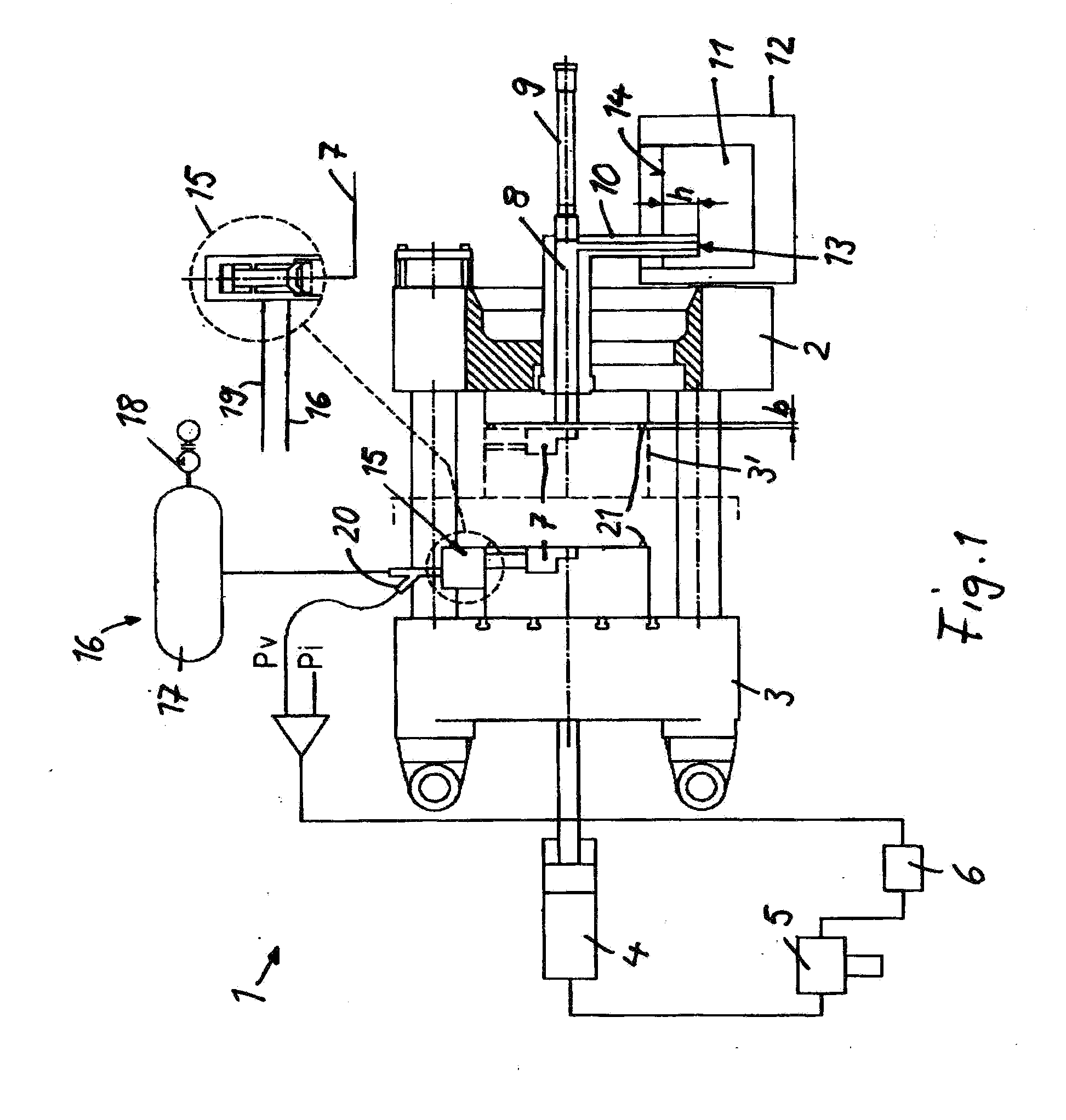 Vacuum die-casting machine