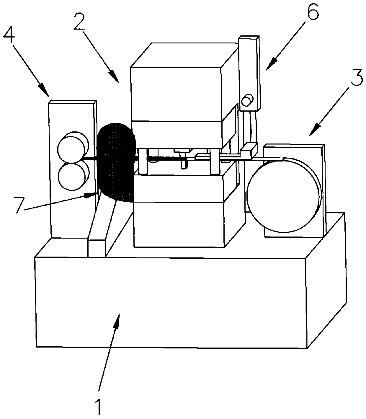 Improved mylar forming equipment and pneumatic unloading method thereof