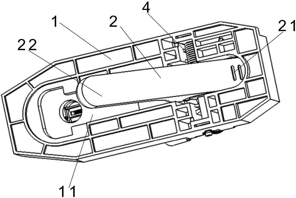 Hidden type outer door handle structure with lock-up function