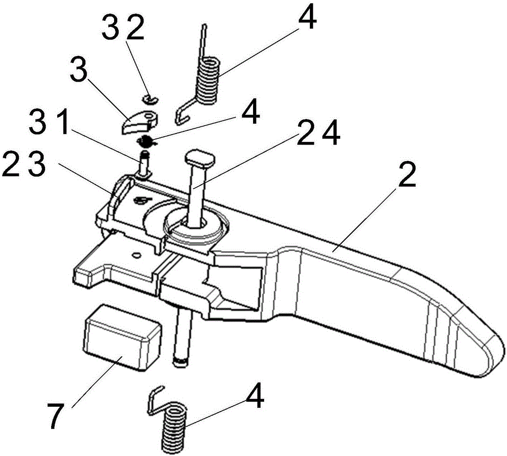 Hidden type outer door handle structure with lock-up function