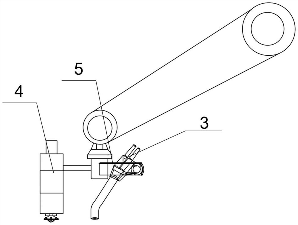 Laser cladding-double-wire CMT electric arc wire powder composite additive manufacturing system for heterogeneous component