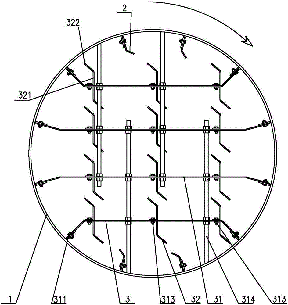 Aggregate drying drum and drying method for dry-mixed mortar production line