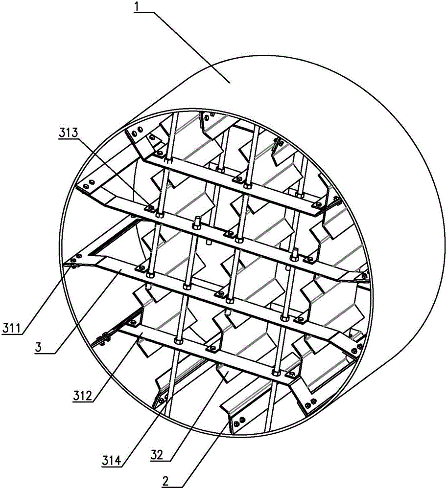 Aggregate drying drum and drying method for dry-mixed mortar production line