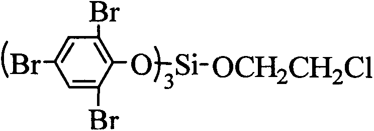 A kind of flame retardant tris(tribromophenyl)chloroethyl silicate compound and preparation method thereof