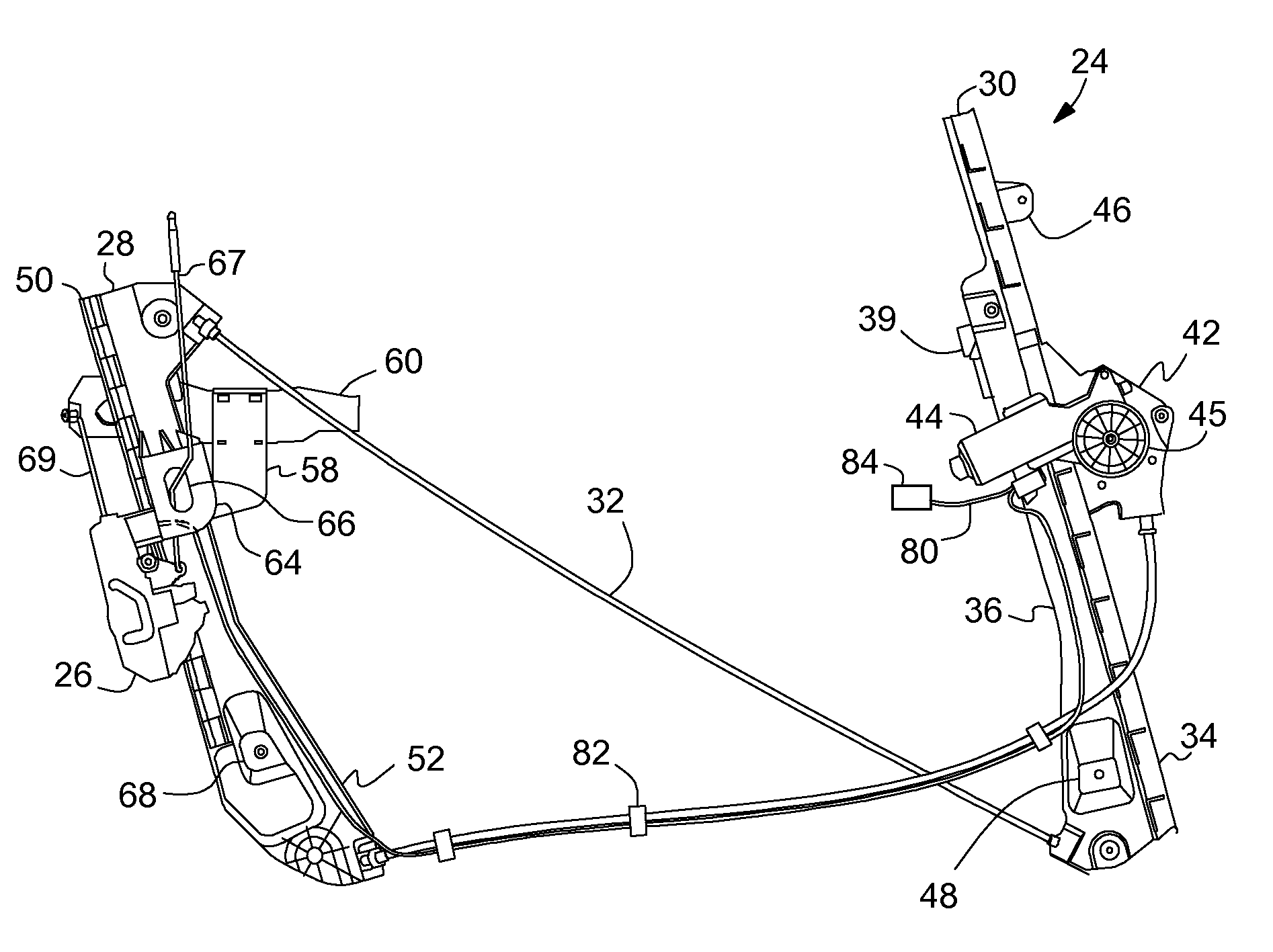 Integrated Channel Regulator for Vehicle Door